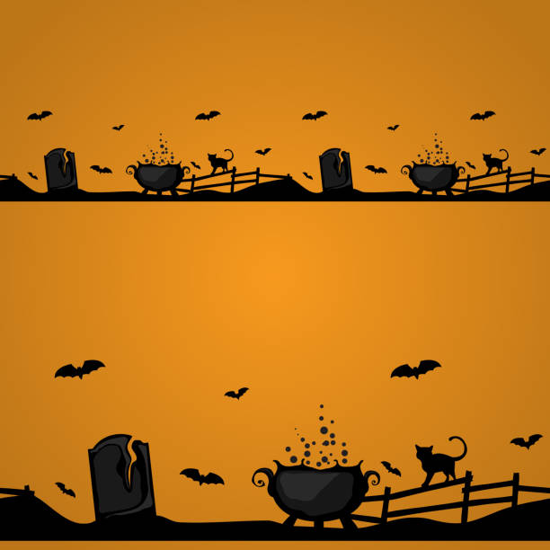 Vector Cauldron Border 1,000+ Witch Cauldron Silhouette Vector Stock Illustrations, Royalty ...