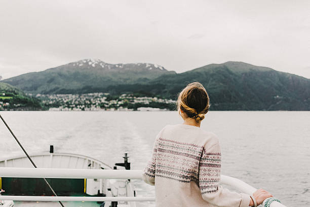 istock Woman on the ship 578085984