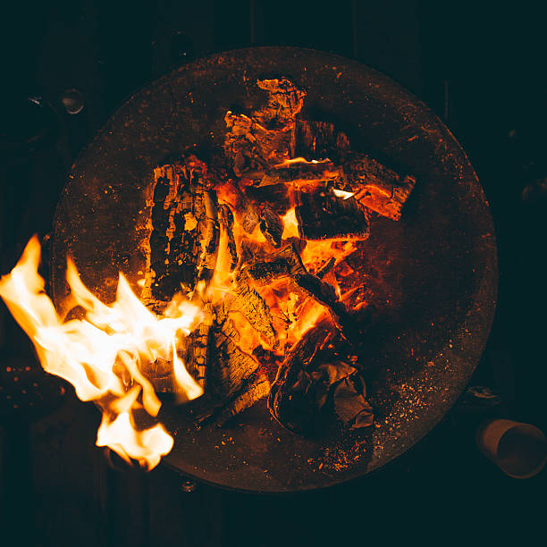 istock Overhead View of a Camp Fire 578086634