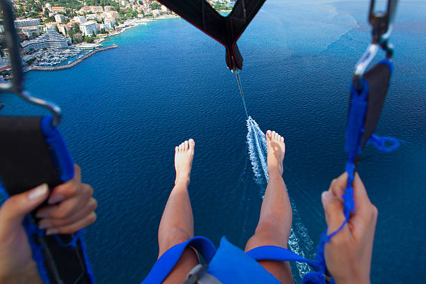 istock Para-sailing in summer on the Adriatic Sea 578088184