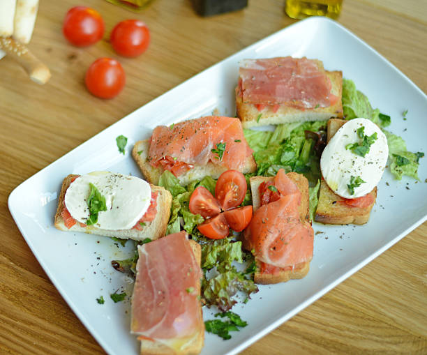 istock Sandwiches with salomon 578089288