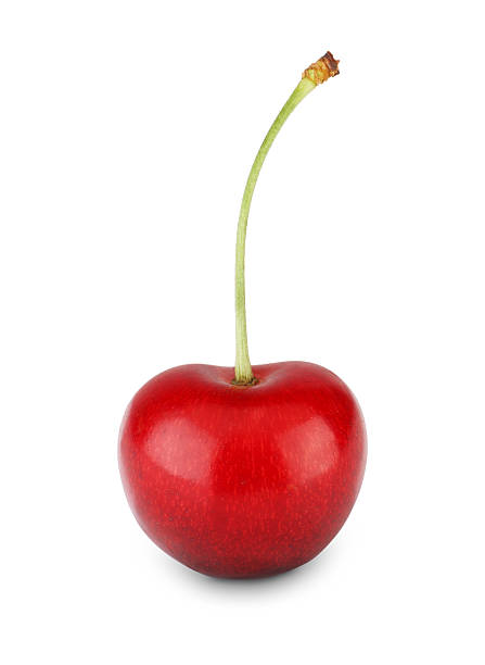 istock Fresh ripe cherry closeup isolated on white background 578089598