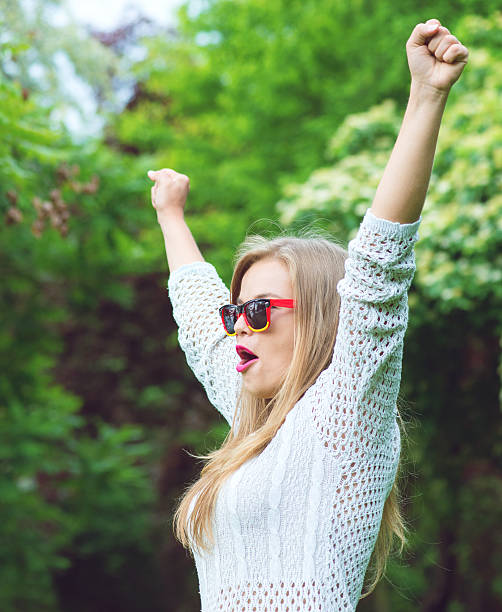 istock Happy Soccer fan with german sun glasses 578090358