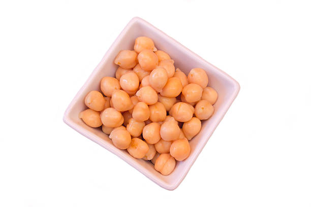 istock Boiled chickpeas on a square bowl seen from above 578090524