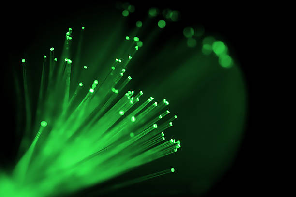 Fiber optic cable stock photo