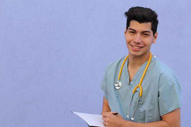 istock Male who is going to nursing school 578091432