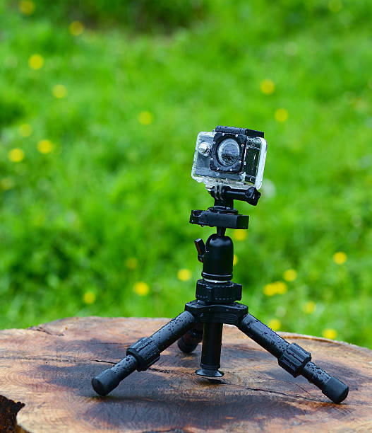 istock action camera on tripod in grass area nature 578091776