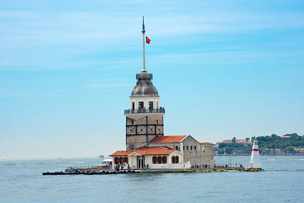 maiden's tower in istanbul - 處女之塔 個照片及圖片檔