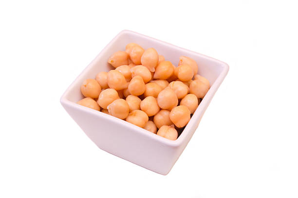 istock Square bowl of boiled chickpeas 578094378
