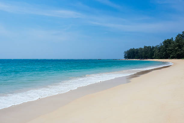 istock Beach sand sea with blue sky island Summer holiday background 578094876