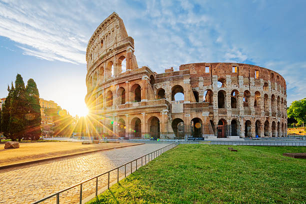 istock Colosseum in Rome with morning sun 578094948