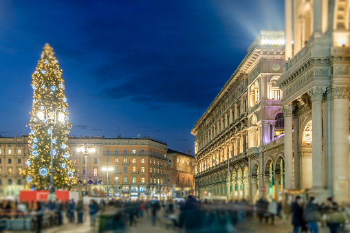 Christmas in Milan, Piazza del Duomo - Italy