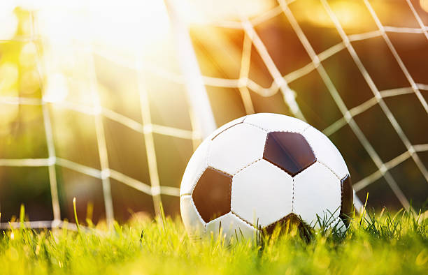 istock Soccer ball in goal 578095762
