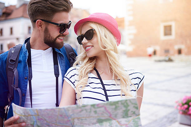 istock Young tourists in the city 578095884