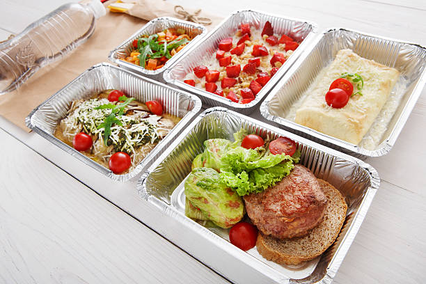 istock Healthy restaurant food, steak and cabbage roll 578096252