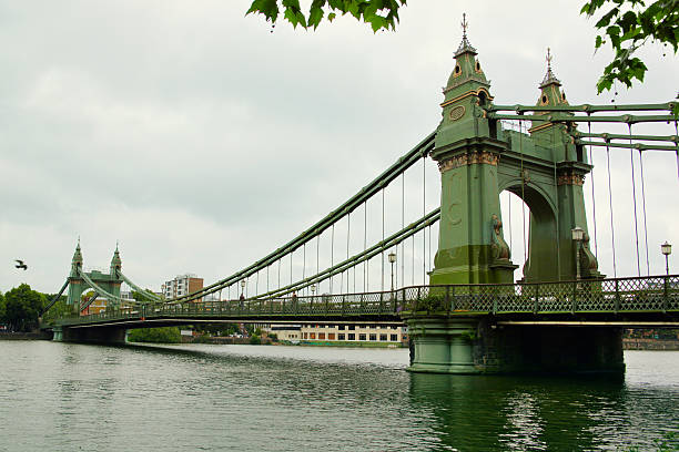 istock Hammersmith Bridge in London - England 578097262