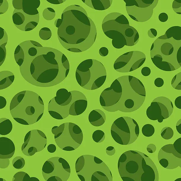 Vector illustration of Seamless Termite’s Holes In Green