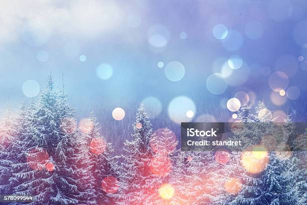 Magico Paesaggio Invernale - Fotografie stock e altre immagini di Inverno - Inverno, Vacanze, Natale