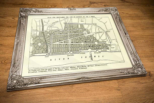 Framed Plan of Old London