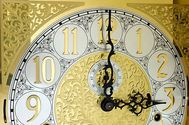 istock Ornate Grandfather Clock Face 578102434