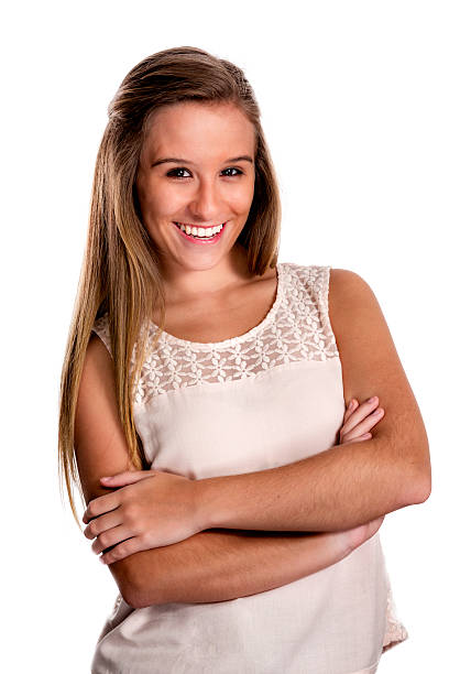 istock Teenage girl with self confidence expression 578103438