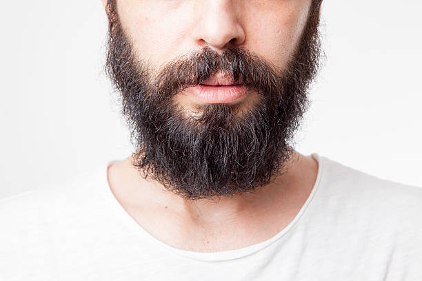 Young Mans Long Beard Stock Photo - Download Image Now - Beard, Mustache,  White Background - iStock
