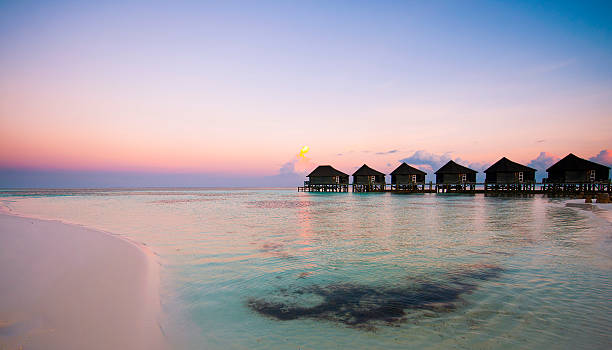 istock tropical beach in Maldives and blue lagoon 578105950