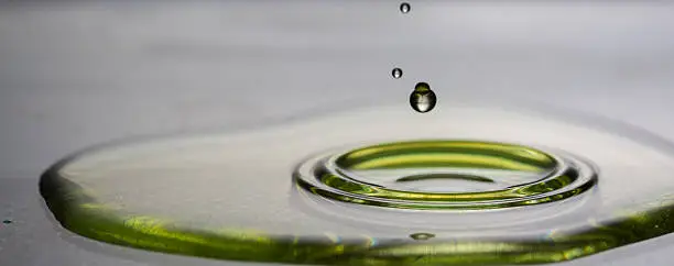 Photo of Splash of olive oil on frying pan