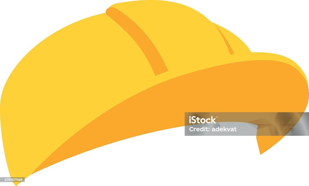 Construction helmet illustration Construction helmet construction safety industry hat protective worker hard hat vector illustration. Protective worker construction helmet and safety tool Hardhat stock vector