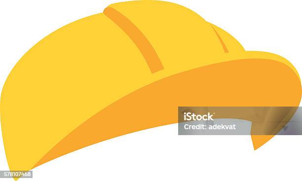 Construction Helmet Illustration Stock Illustration - Download Image Now - Hardhat, Vector, Clip Art