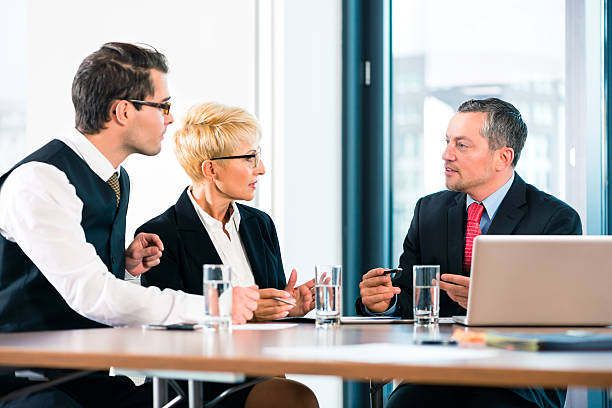 istock Business - meeting in office, people working with document 578108654