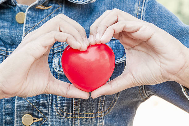 istock Red heart in the hand for valentine 's day 578111220