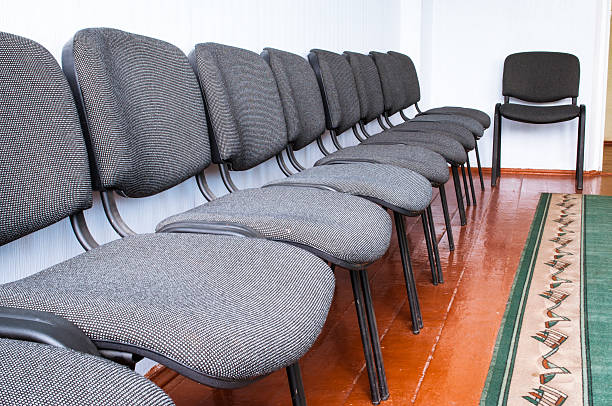 istock Interior room with chairs in a row 578111506