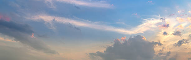 istock Beautiful of blue sky with cloud  - Panorama Effect 578111782