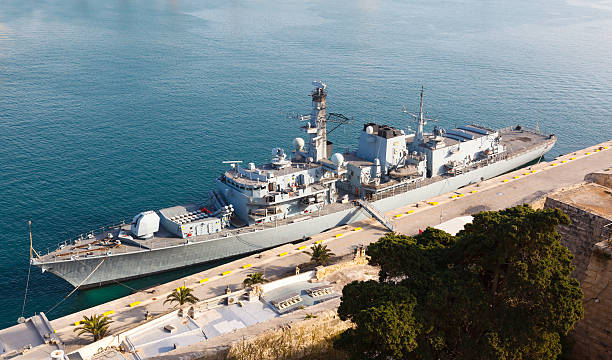 istock Type 23 frigate in the Malta Grand Harbor 578116162