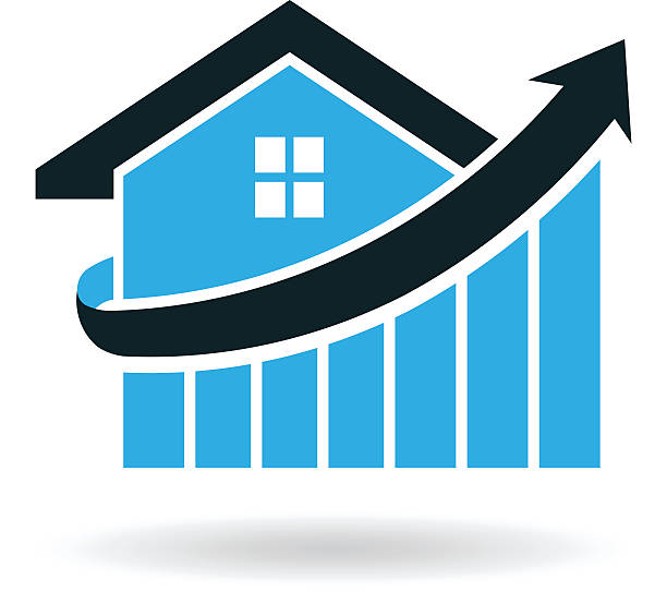 Real Estate House Logo Prices Illustration Real Estate House Prices Illustration spiked stock illustrations