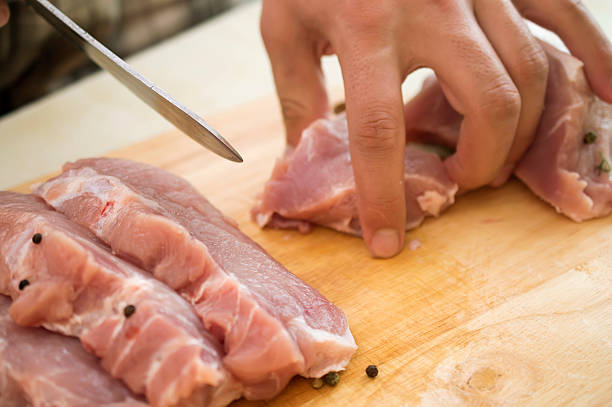 istock meat cut into pieces on a wooden board 578121200