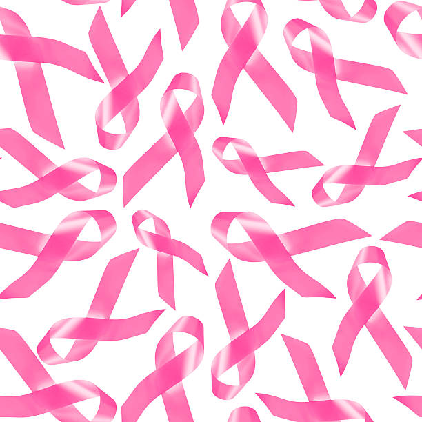 istock Breast cancer awareness pink ribbon pattern 578265964