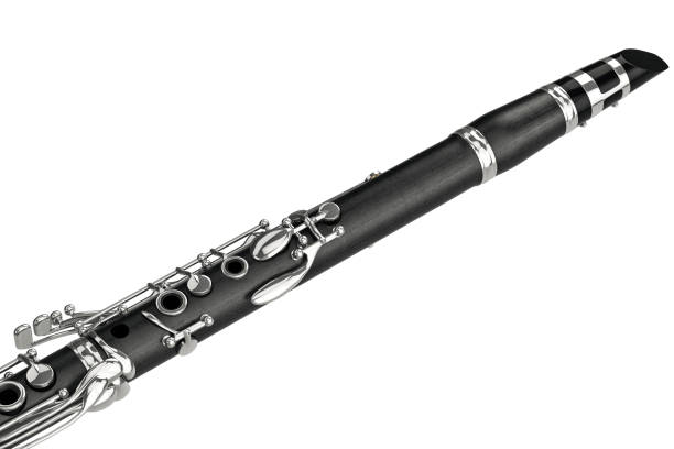 istock Clarinet woodwind instrument, close view 578266448