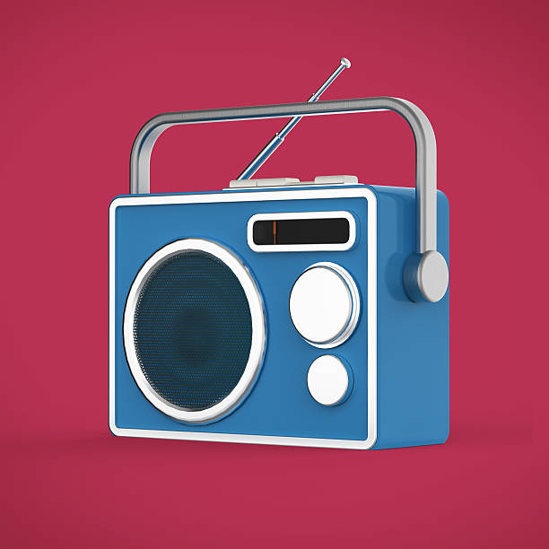 istock Vintage colorful radio tuner receiver render isolated 578266810
