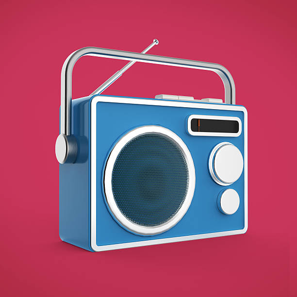 istock Vintage colorful radio tuner receiver render isolated 578266848