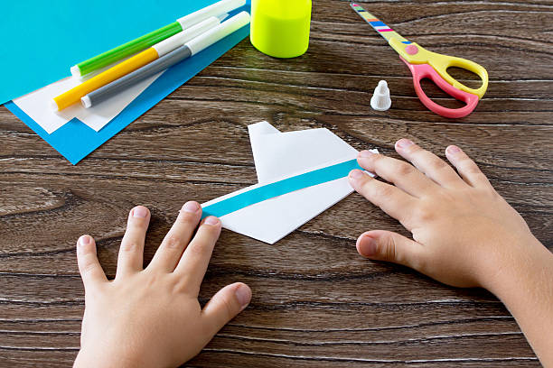 istock Crafts Paper Boat, origami. 578267336