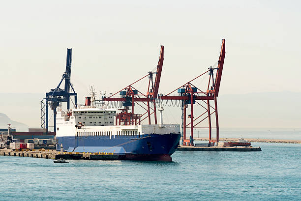 istock Container port and cargo ship in Haydarpasa, Istanbul 578267408