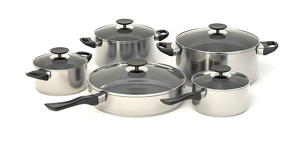 istock Stainless steel pots and pans 578267672