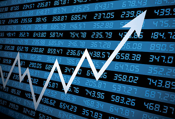 illustrations, cliparts, dessins animés et icônes de abstrait fond financier - business stock market stock market data instrument of measurement