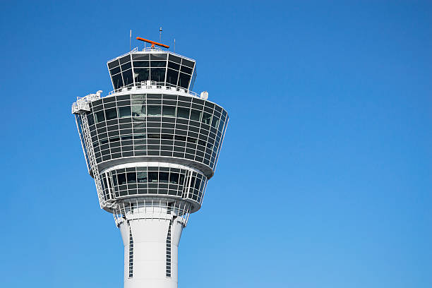 istock Munich air traffic control tower against clear blue sky 578268436