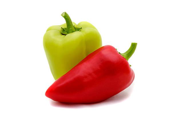 istock The few peppers on a white background 578268870