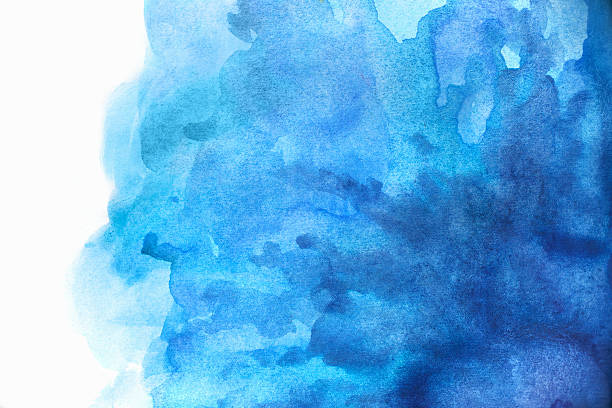 istock Blank Abstract light watercolor background isolated on white 578268994