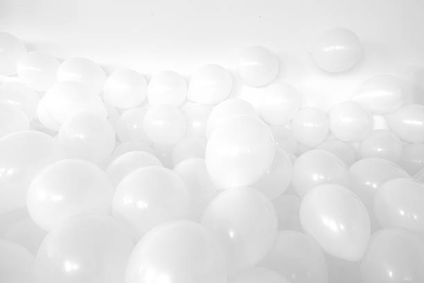 istock Sea of white balloons 578269332