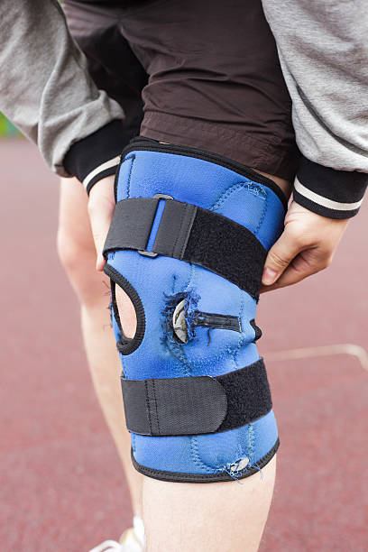 istock Volleyball player wears special protective knee 578272306